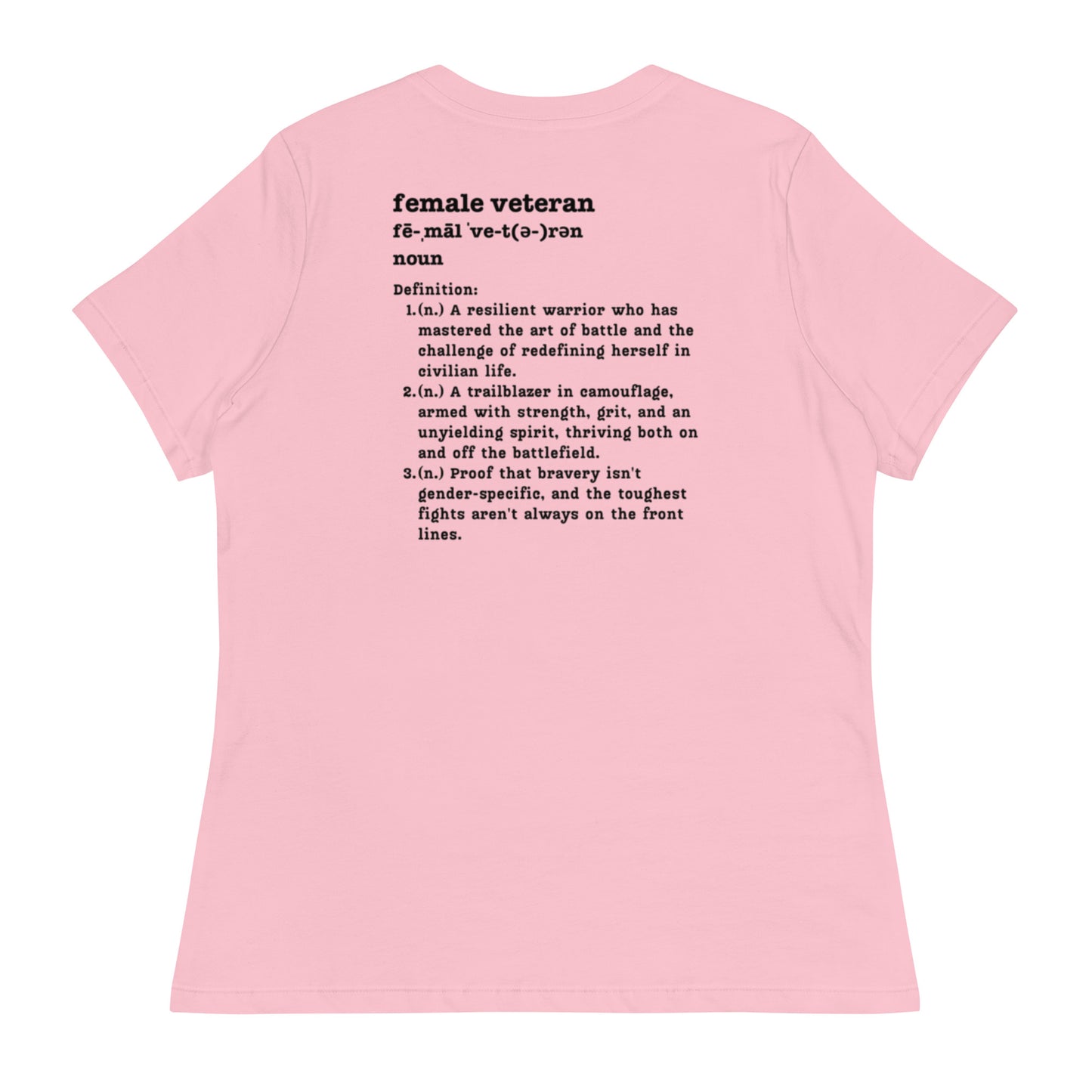 Female Veteran Definition - Women's Relaxed T-Shirt