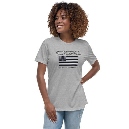 Proud Supporter of a Female Combat Veteran Women's Relaxed T-Shirt